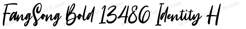 FangSong Bold 13486 Identity H字体转换